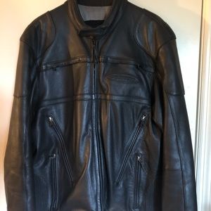 Harley Davidson FXRG leather motorcycle jacket